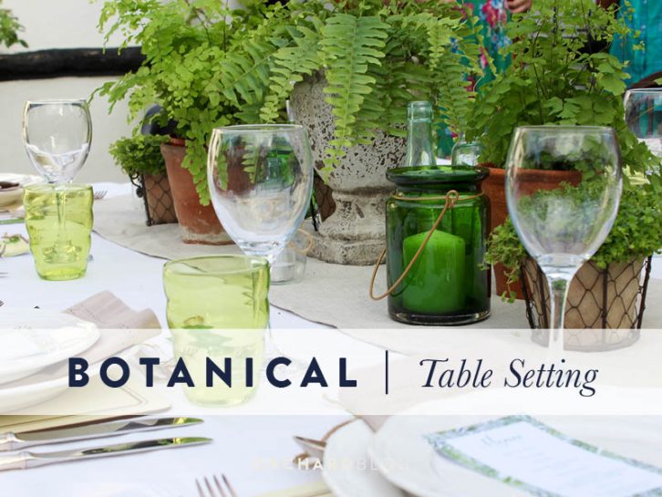 How to style a Botanical Table Theme