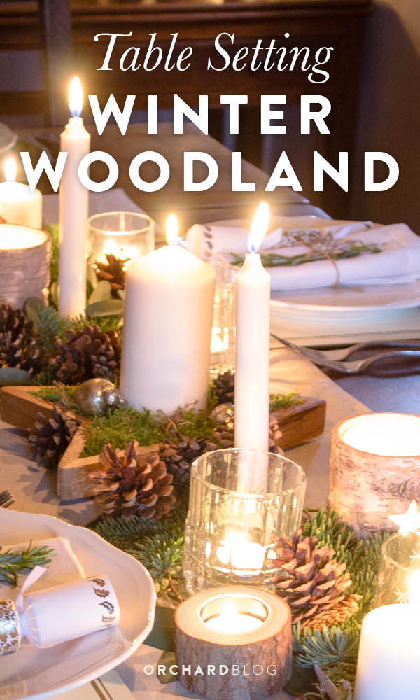 Scandi Inspired Winter Woodland Table