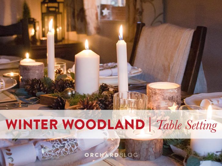 Scandinavian Inspired Winter Woodland Table Theme